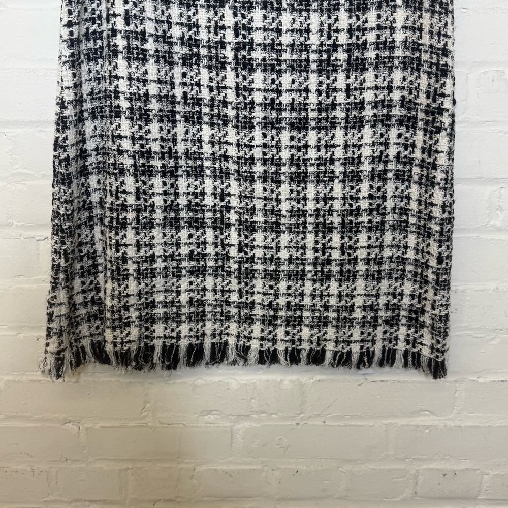 NWT Karen Kane Tweed Black and White Shift Dress Small - Picture 5 of 8